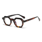 Akira Polygon Fashion Glasses Frame Geometric Frames Southood Leopard